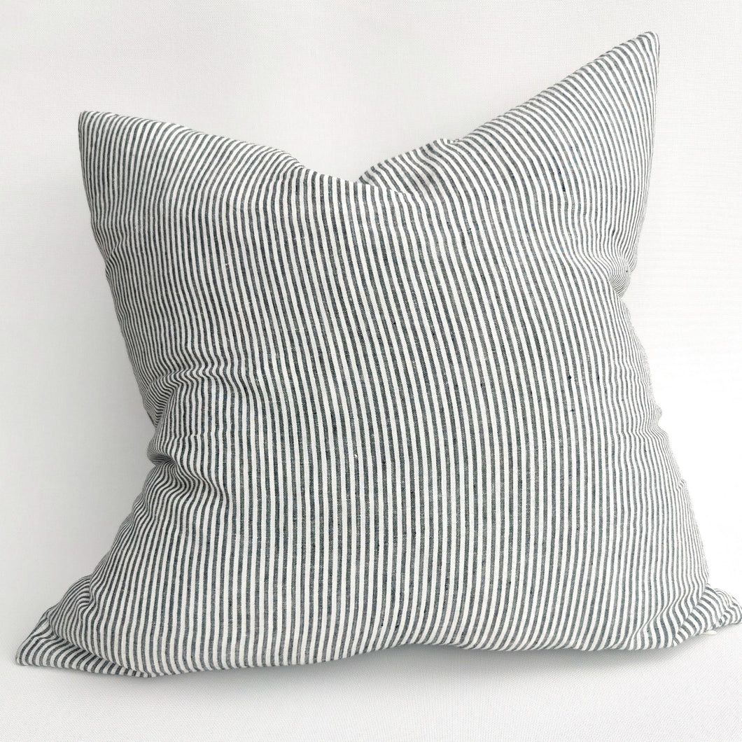 Marcel French Linen Pinstriped Cushion
